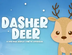 Dasher Deer font