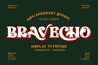 Bravecho font