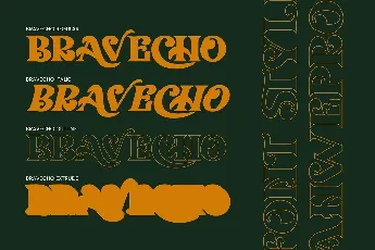 Bravecho font