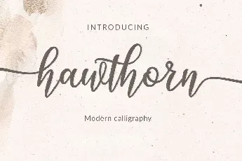 Hawthorn font