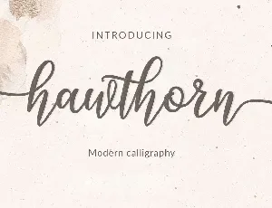 Hawthorn font