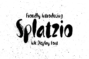 Splatzio-demo font