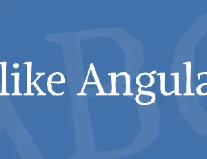 Alike Angular font