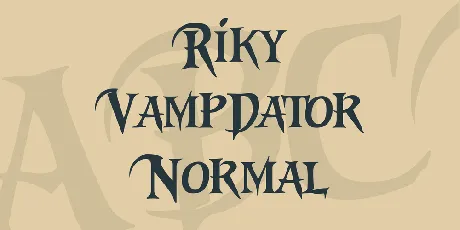 Riky Vampdator Normal font