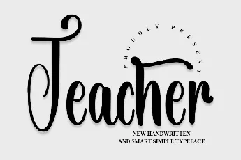 Teacher Typeface font