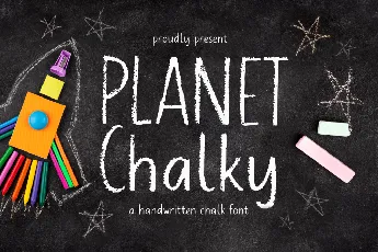 Planet Chalky font