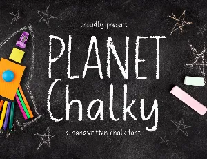 Planet Chalky font