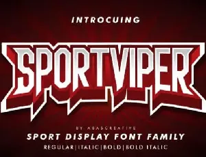 Sport Viper Display font