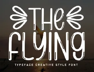 The Flying Display font