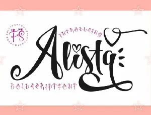 Alista Script font