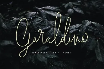 Geraldine Handwritten font