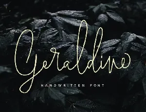 Geraldine Handwritten font