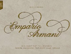 Empario Armani font