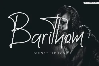 Barithom Signature font