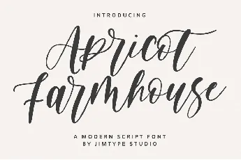 ApricotFarmhouse_PERSONALUSE font