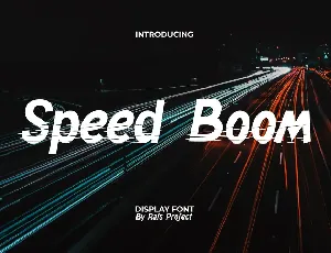 Speed Boom Demo font