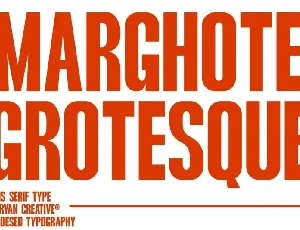 Marghote font