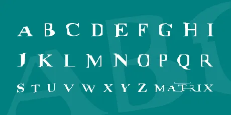 Matrix font