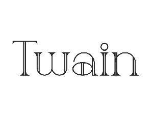 Twain font