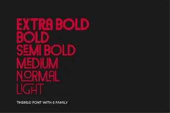 Therilo font