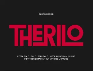 Therilo font