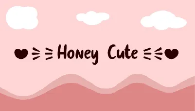 Honey Cute Script font