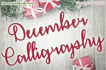 December Calligraphy Free font