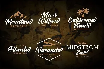 Malatan Modern Script Typeface font