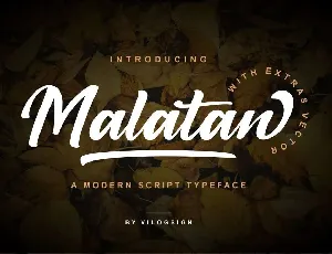 Malatan Modern Script Typeface font