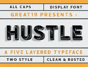 Hustle Display Free font