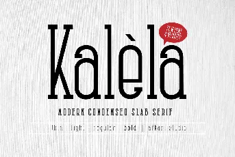 Kalela Slab font