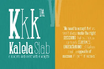 Kalela Slab font