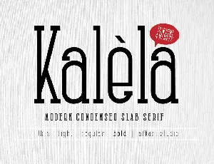 Kalela Slab font