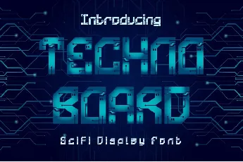 Techno Board font