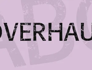 Overhaul font