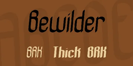 Bewilder font