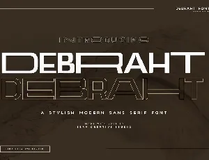 Debraht font