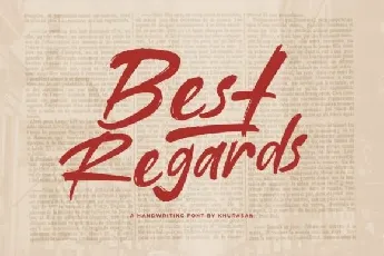 Best Regards font