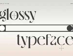 Glossy font