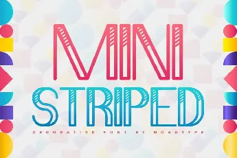 Mini Striped font