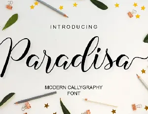 Paradisa Script font