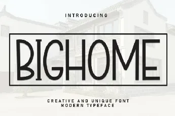 Bighome Display font