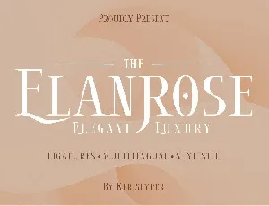 Elanrose font