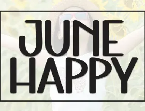 June Happy Display font