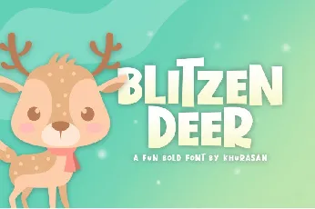 Blitzen Deer font