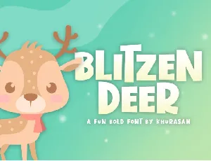 Blitzen Deer font