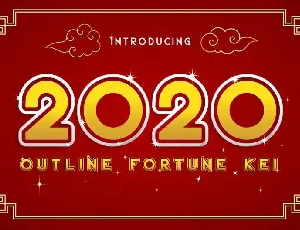 2020 Outline Fortune Kei font