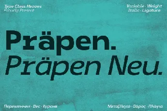 Prapen font