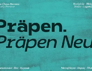 Prapen font