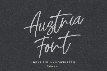 Austria Handwritten Typeface font